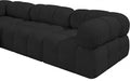 Ames Boucle Fabric Sofa Black - 611Black-S102A - Vega Furniture