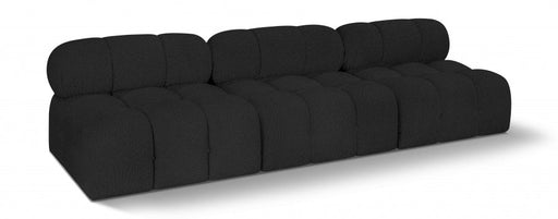 Ames Boucle Fabric Sofa Black - 611Black-S102B - Vega Furniture