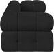 Ames Boucle Fabric Sofa Black - 611Black-S68A - Vega Furniture