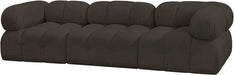 Ames Boucle Fabric Sofa Brown - 611Brown-S102A - Vega Furniture