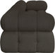 Ames Boucle Fabric Sofa Brown - 611Brown-S102A - Vega Furniture