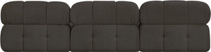 Ames Boucle Fabric Sofa Brown - 611Brown-S102B - Vega Furniture