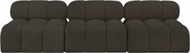 Ames Boucle Fabric Sofa Brown - 611Brown-S102B - Vega Furniture