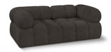 Ames Boucle Fabric Sofa Brown - 611Brown-S68A - Vega Furniture