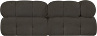 Ames Boucle Fabric Sofa Brown - 611Brown-S68A - Vega Furniture