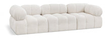 Ames Boucle Fabric Sofa Cream - 611Cream-S102A - Vega Furniture