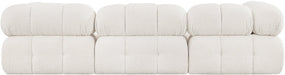 Ames Boucle Fabric Sofa Cream - 611Cream-S102A - Vega Furniture