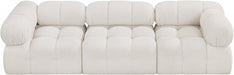 Ames Boucle Fabric Sofa Cream - 611Cream-S102A - Vega Furniture