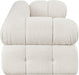 Ames Boucle Fabric Sofa Cream - 611Cream-S68A - Vega Furniture