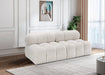 Ames Boucle Fabric Sofa Cream - 611Cream-S68B - Vega Furniture