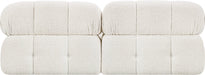 Ames Boucle Fabric Sofa Cream - 611Cream-S68B - Vega Furniture