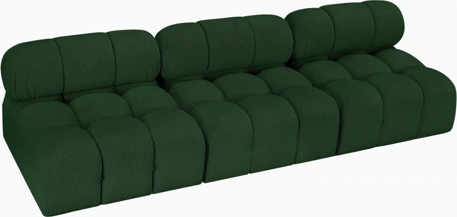 Ames Boucle Fabric Sofa Green - 611Green-S102B - Vega Furniture