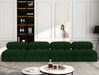 Ames Boucle Fabric Sofa Green - 611Green-S136B - Vega Furniture