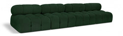 Ames Boucle Fabric Sofa Green - 611Green-S136B - Vega Furniture