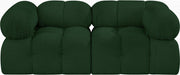 Ames Boucle Fabric Sofa Green - 611Green-S68A - Vega Furniture