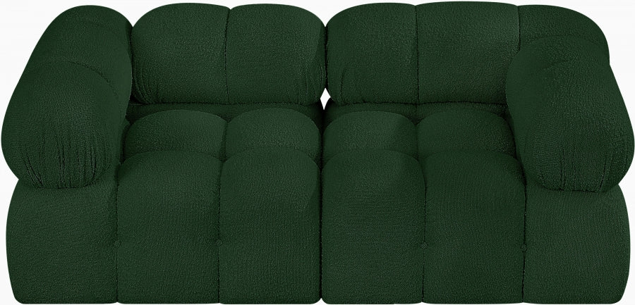 Ames Boucle Fabric Sofa Green - 611Green-S68A - Vega Furniture