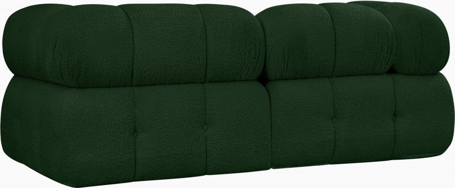 Ames Boucle Fabric Sofa Green - 611Green-S68A - Vega Furniture