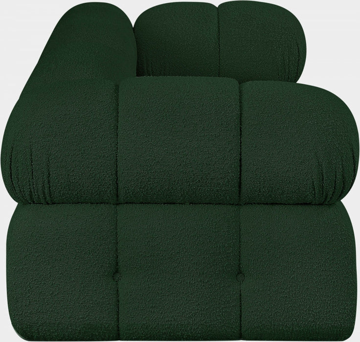 Ames Boucle Fabric Sofa Green - 611Green-S68A - Vega Furniture