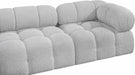 Ames Boucle Fabric Sofa Grey - 611Grey-S136A - Vega Furniture