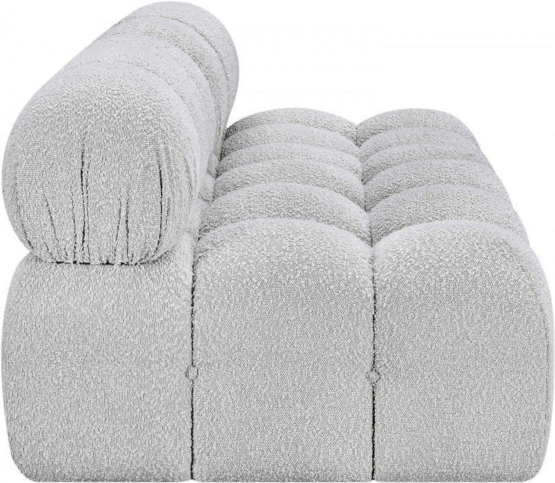Ames Boucle Fabric Sofa Grey - 611Grey-S68B - Vega Furniture