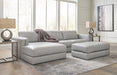 Amiata Glacier Leather 2-Piece LAF Sectional - SET | 5740416 | 5740467 - Vega Furniture