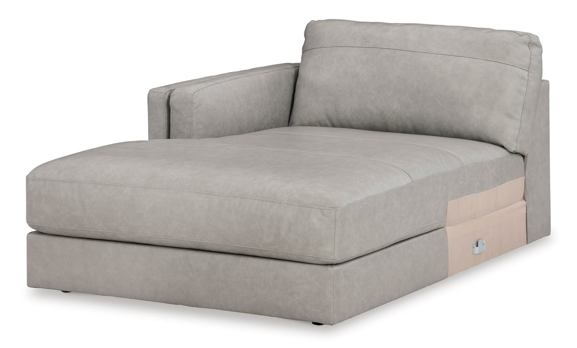 Amiata Glacier Leather 2-Piece LAF Sectional - SET | 5740416 | 5740467 - Vega Furniture