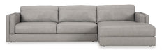 Amiata Glacier Leather 2-Piece RAF Sectional - SET | 5740417 | 5740466 - Vega Furniture