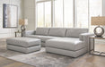 Amiata Glacier Leather 2-Piece RAF Sectional - SET | 5740417 | 5740466 - Vega Furniture