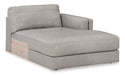 Amiata Glacier Leather 2-Piece RAF Sectional - SET | 5740417 | 5740466 - Vega Furniture