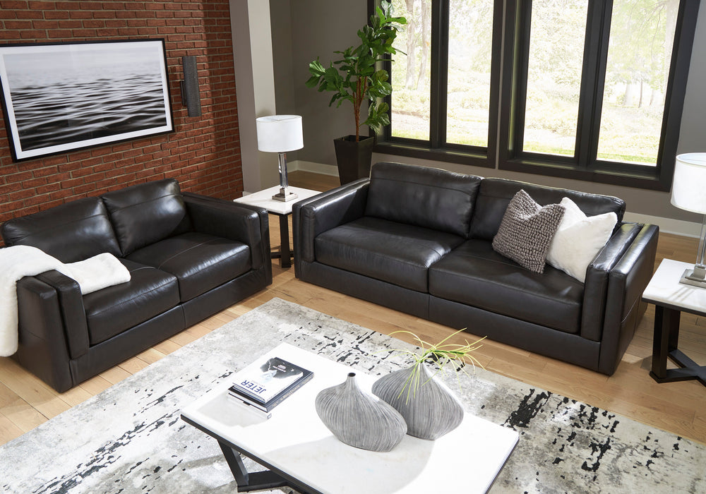 Amiata Onyx Leather Living Room Set - SET | 5740538 | 5740535 - Vega Furniture