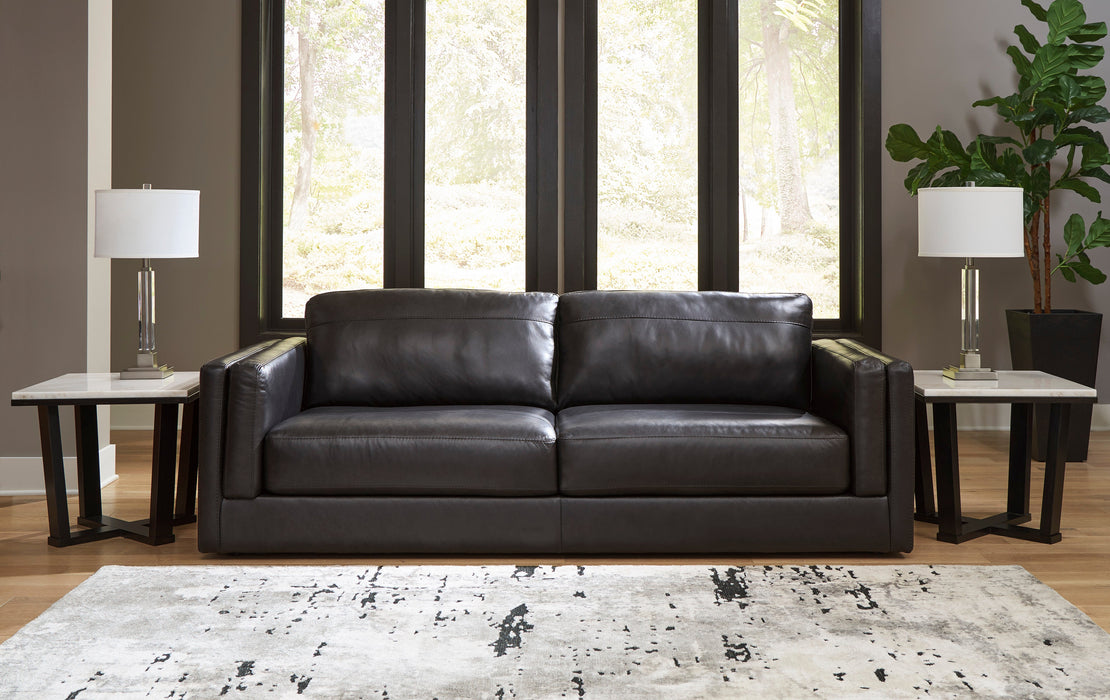 Amiata Onyx Leather Living Room Set - SET | 5740538 | 5740535 - Vega Furniture