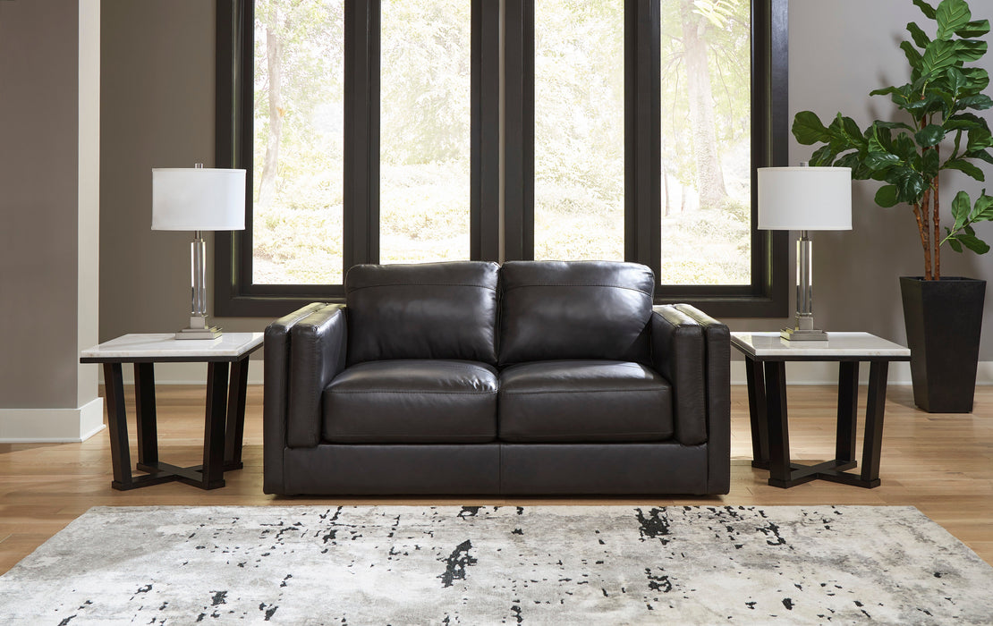 Amiata Onyx Leather Living Room Set - SET | 5740538 | 5740535 - Vega Furniture