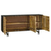 Aminah 3-door Wooden Accent Cabinet Natural and Black - 950383 - Vega Furniture