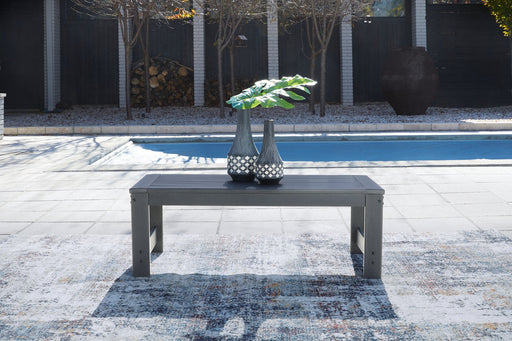 Amora Charcoal Gray Outdoor Coffee Table - P417-701 - Vega Furniture