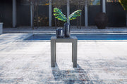 Amora Charcoal Gray Outdoor End Table - P417-702 - Vega Furniture