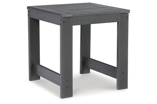 Amora Charcoal Gray Outdoor End Table - P417-702 - Vega Furniture