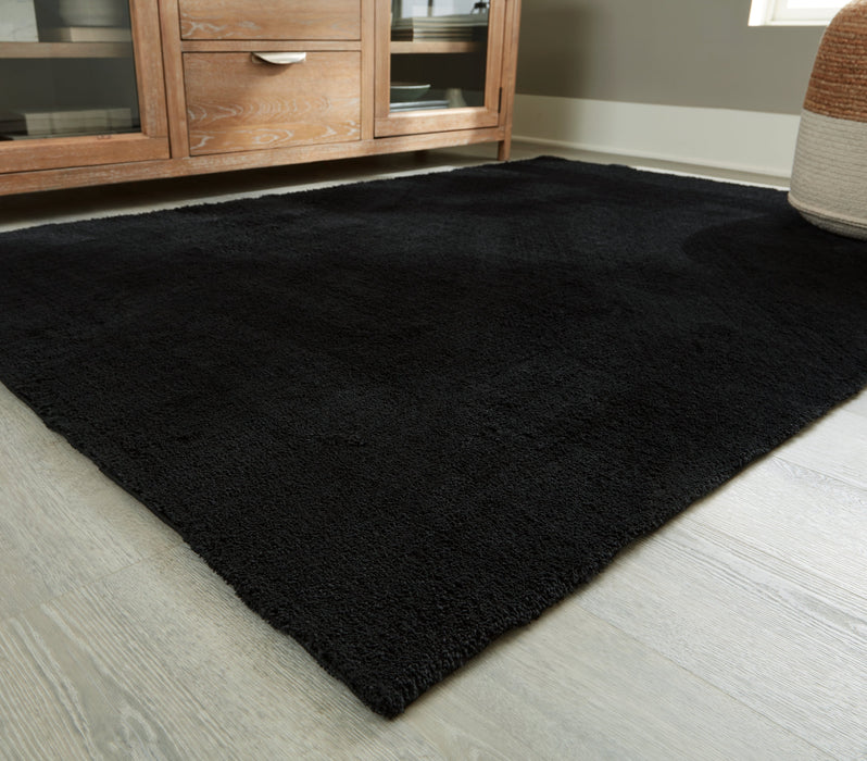 Anaben Black 5' x 7' Rug - R406312 - Vega Furniture