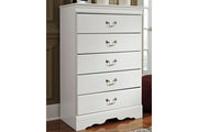 Anarasia White Chest of Drawers - B129-46 - Vega Furniture