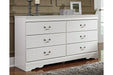 Anarasia White Dresser - B129-31 - Vega Furniture