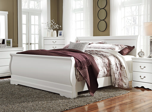Anarasia White Sleigh Bedroom Set - SET | B129-74 | B129-77 | B129-98 | B129-31 | B129-92 - Vega Furniture