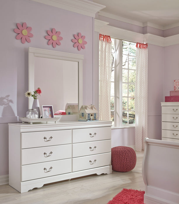 Anarasia White Sleigh Youth Bedroom Set - SET | B129-84 | B129-87 | B129-88 | B129-92 | B129-46 - Vega Furniture