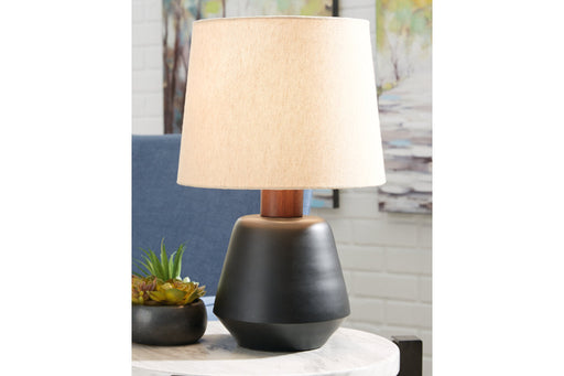 Ancel Black/Brown Table Lamp - L204204 - Vega Furniture