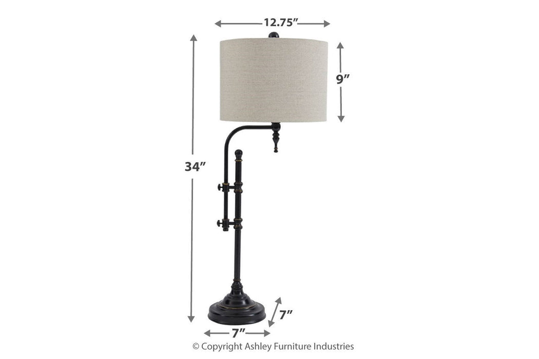 Anemoon Black Table Lamp - L734252 - Vega Furniture