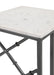 Angeliki White Accent Table with Marble Top - 936025 - Vega Furniture