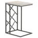 Angeliki White Accent Table with Marble Top - 936025 - Vega Furniture