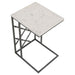 Angeliki White Accent Table with Marble Top - 936025 - Vega Furniture