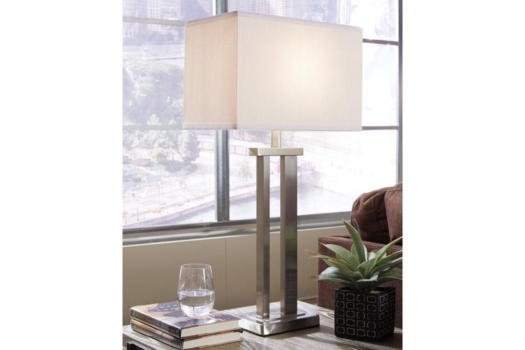 Aniela Silver Finish Table Lamp, Set of 2 - L204054 - Vega Furniture