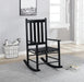 Annie Black Slat Back Wooden Rocking Chair - 609456 - Vega Furniture