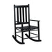 Annie Black Slat Back Wooden Rocking Chair - 609456 - Vega Furniture