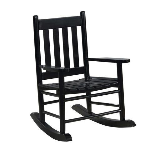 Annie Black Slat Back Youth Rocking Chair - 609451 - Vega Furniture